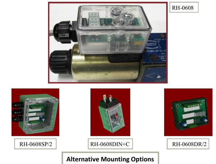 Alternative mounting options for the digital proportional valve